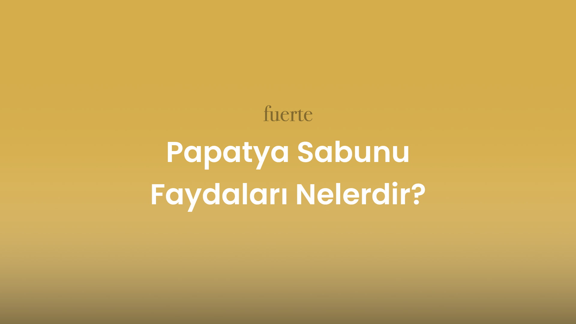 papatya sabunu faydalari